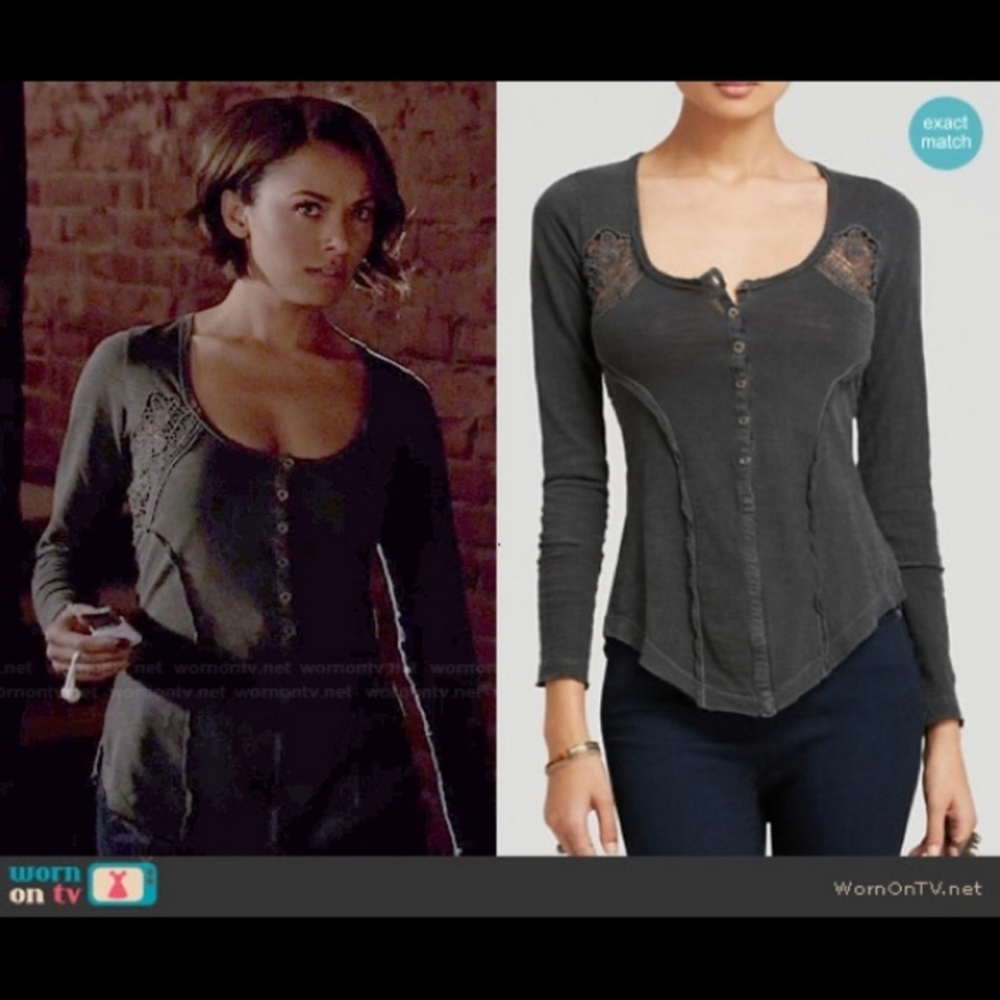 XS Crochet Free People Keepsake Henley